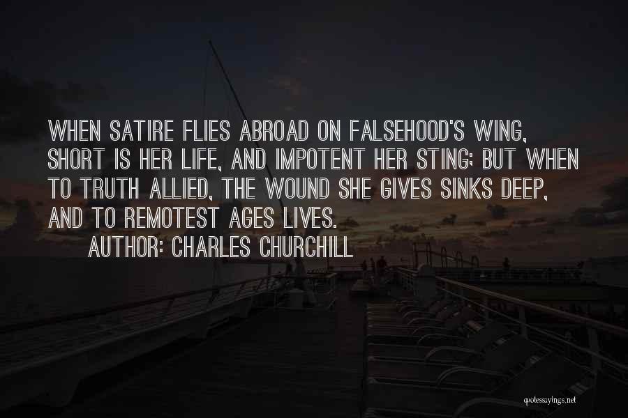 Short And Deep Quotes By Charles Churchill