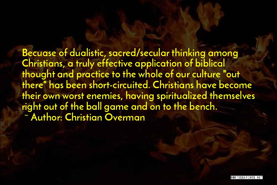 Short Biblical Quotes By Christian Overman