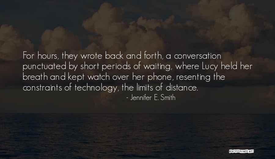 Short Breath Quotes By Jennifer E. Smith Short Breath Quotes By Jennifer E. Smith