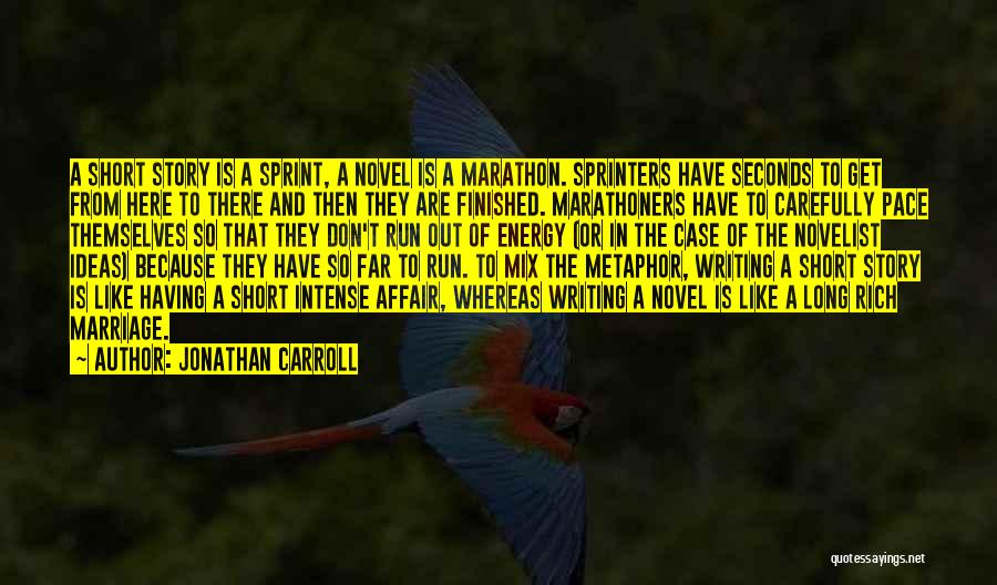 Short But Intense Quotes By Jonathan Carroll