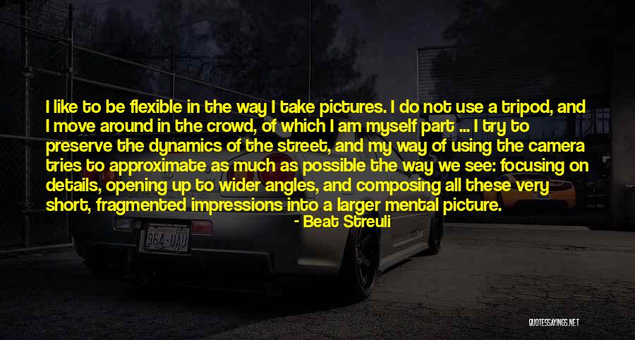 Short Camera Quotes By Beat Streuli Short Camera Quotes By Beat Streuli