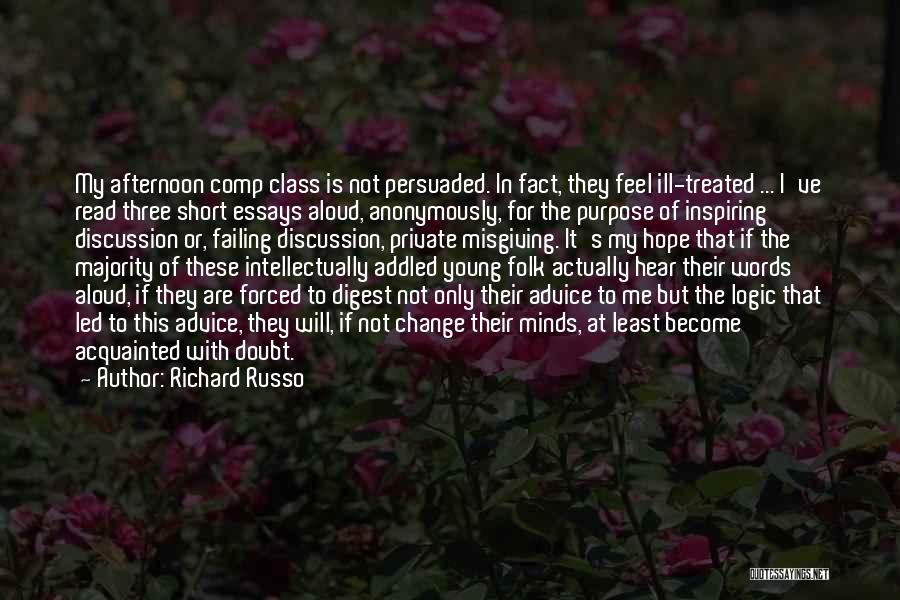 Short Change Quotes By Richard Russo