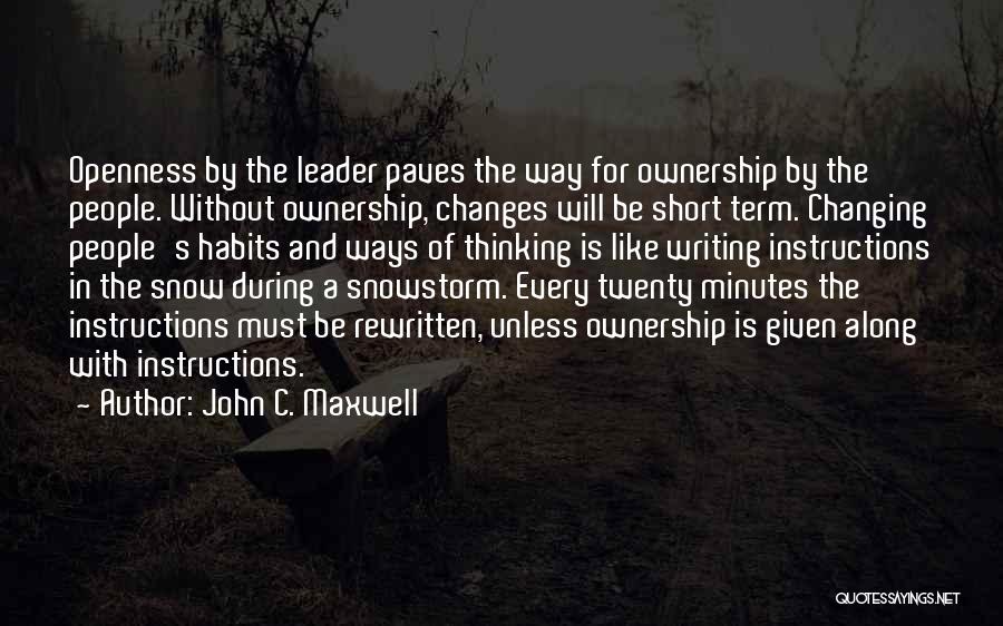 Short Changes Quotes By John C. Maxwell