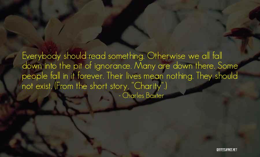 Short Charity Quotes By Charles Baxter