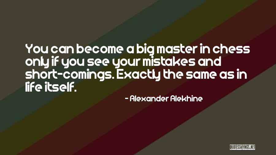 Short Comings Quotes By Alexander Alekhine Short Comings Quotes By Alexander Alekhine