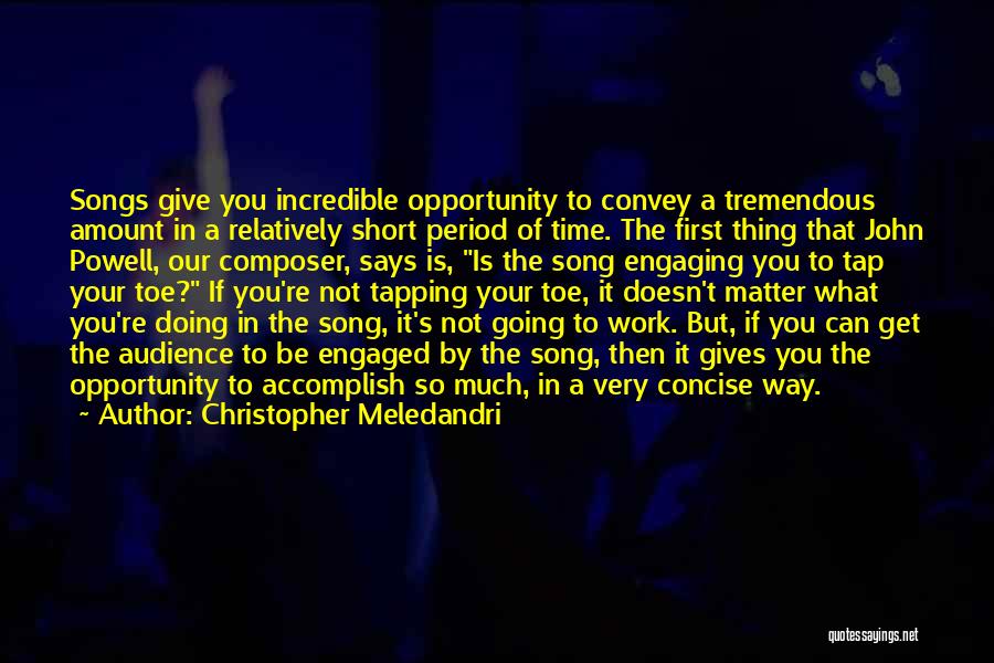 Short Concise Quotes By Christopher Meledandri