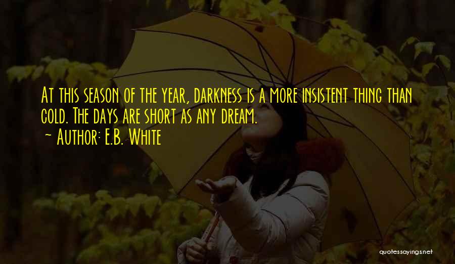 Short Cozy Quotes By E.B. White
