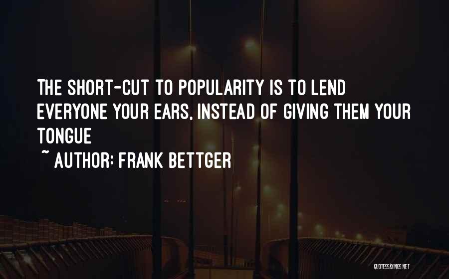 Short Cutting Quotes By Frank Bettger