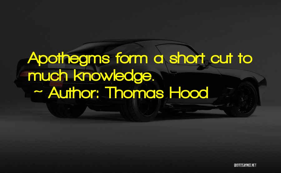 Short Cutting Quotes By Thomas Hood