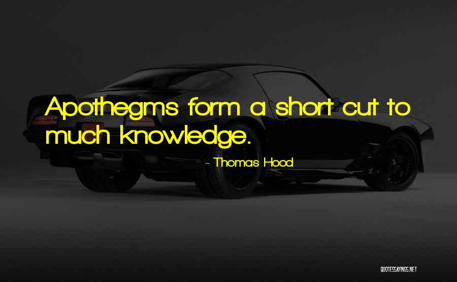 Short Cutting Quotes By Thomas Hood