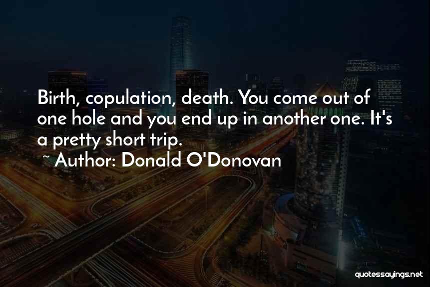 Short Death Quotes By Donald O'Donovan