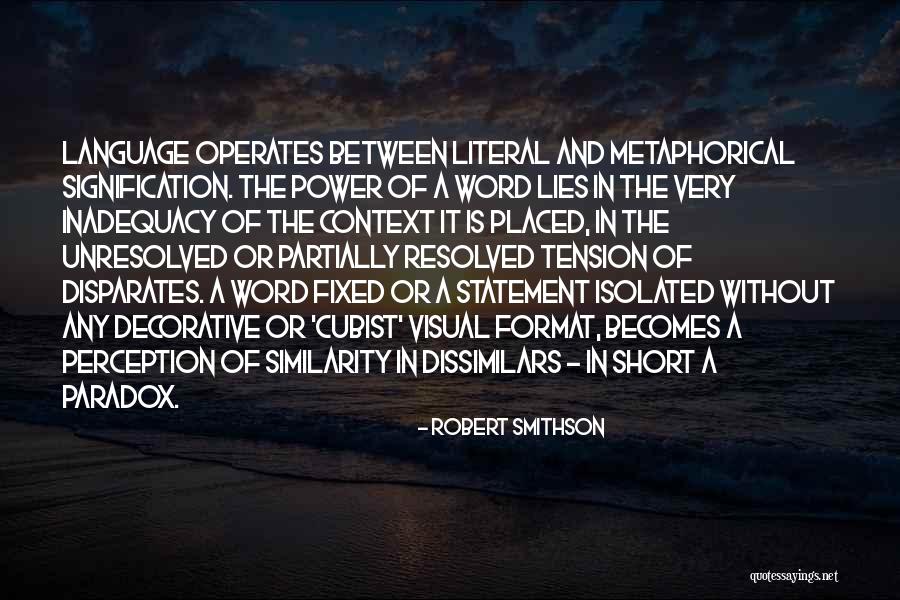 Short Decorative Quotes By Robert Smithson