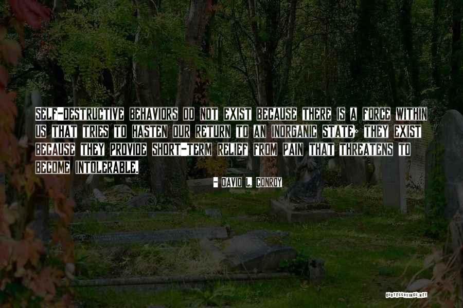 Short Depression Quotes By David L. Conroy Short Depression Quotes By David L. Conroy