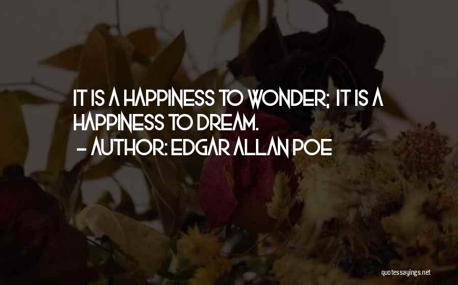 Short Dream Quotes By Edgar Allan Poe