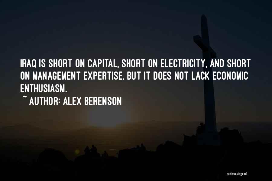 Short Economic Quotes By Alex Berenson