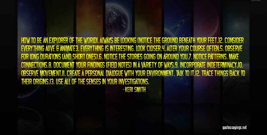 Short Environment Quotes By Keri Smith Short Environment Quotes By Keri Smith