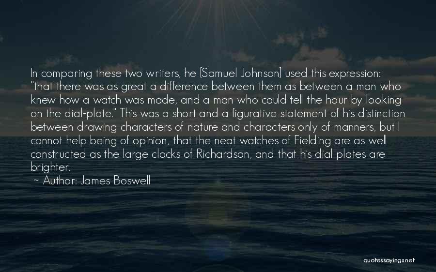 Short Expression Quotes By James Boswell