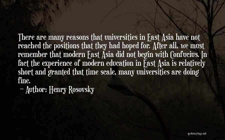 Short Facts Quotes By Henry Rosovsky