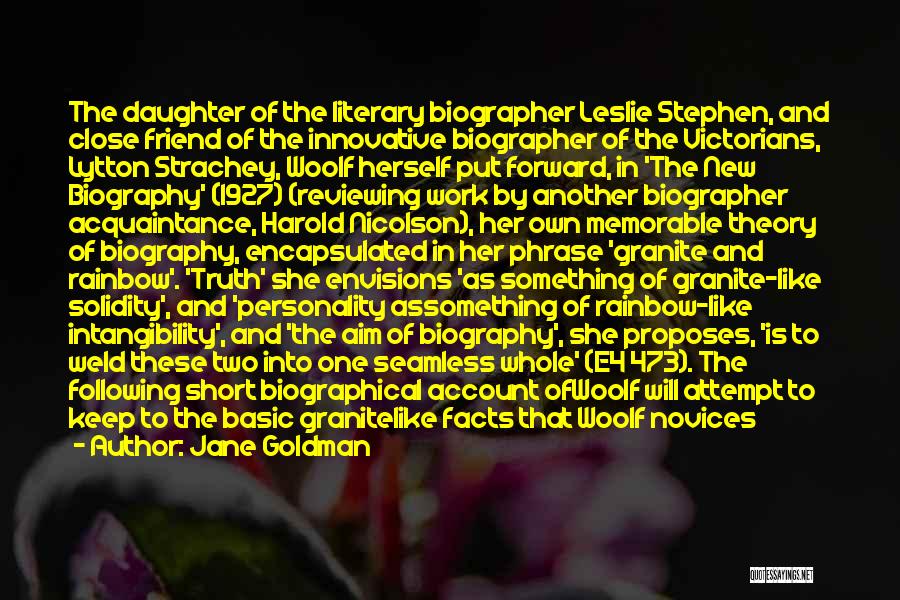 Short Facts Quotes By Jane Goldman