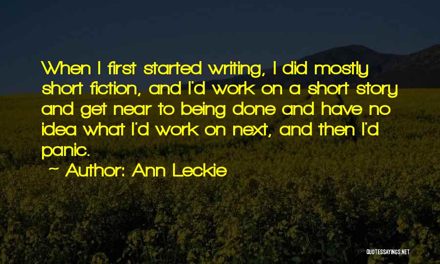 Short Fiction Quotes By Ann Leckie