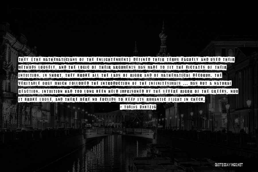 Short Flight Quotes By Tobias Dantzig Short Flight Quotes By Tobias Dantzig