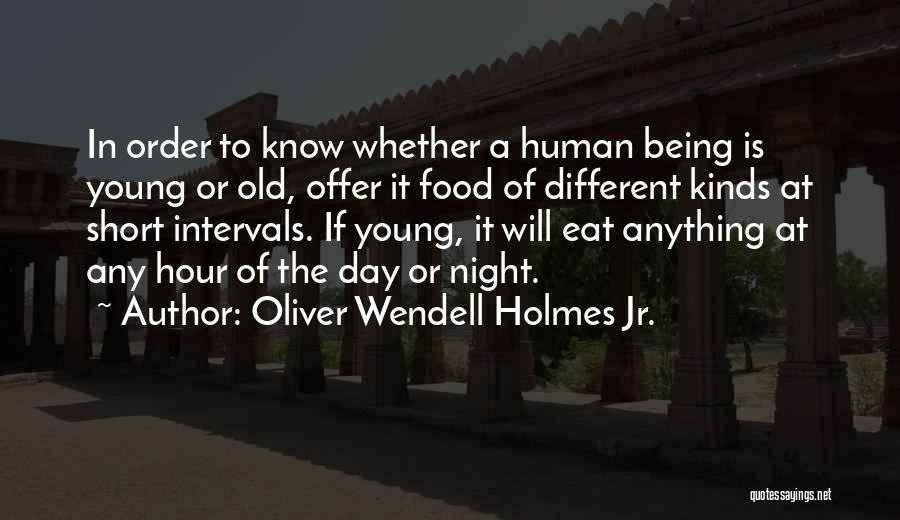 Short Food Quotes By Oliver Wendell Holmes Jr.