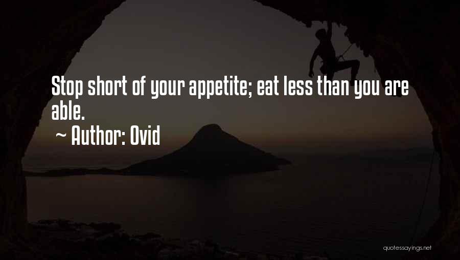 Short Food Quotes By Ovid