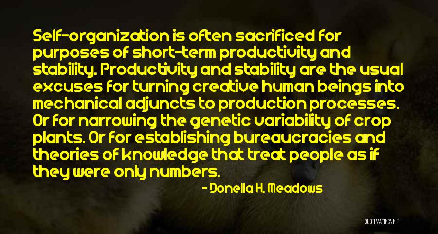 Short Genetic Quotes By Donella H. Meadows Short Genetic Quotes By Donella H. Meadows