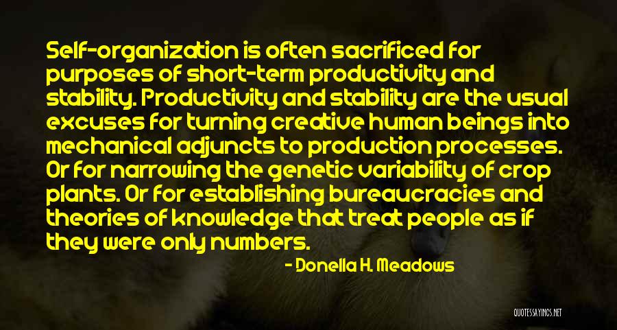 Short Genetic Quotes By Donella H. Meadows