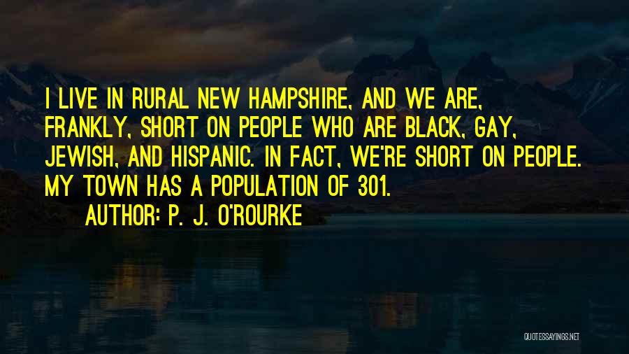 Short Hispanic Quotes By P. J. O'Rourke