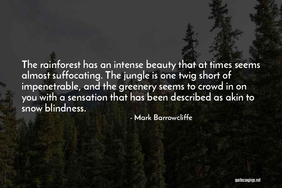 Short Intense Quotes By Mark Barrowcliffe