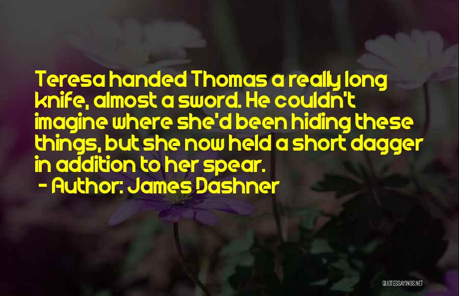 Short Knife Quotes By James Dashner