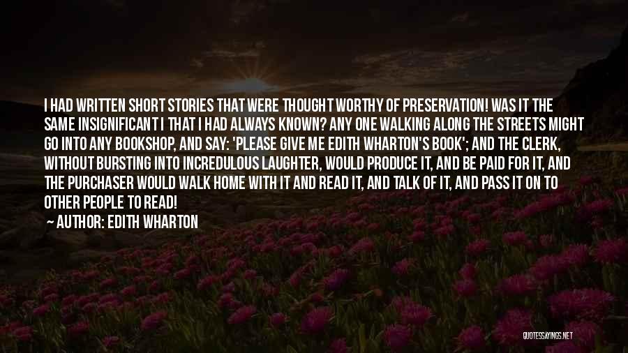 Short Laughter Quotes By Edith Wharton