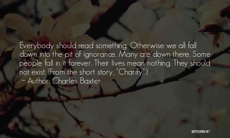 Short Life Wisdom Quotes By Charles Baxter