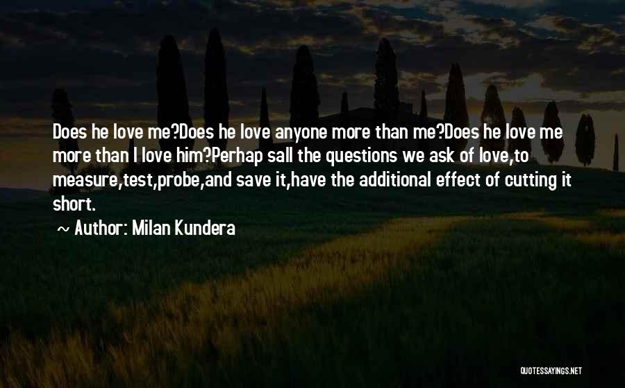 Short Love Him Quotes By Milan Kundera