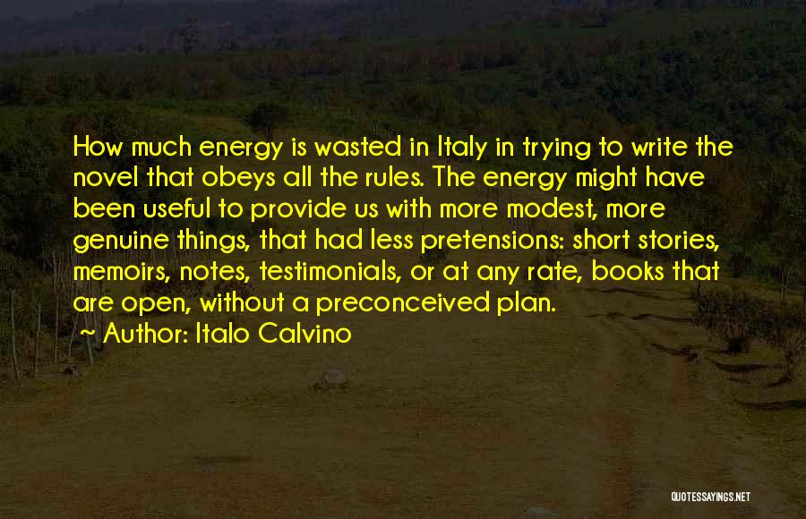 Short Modest Quotes By Italo Calvino