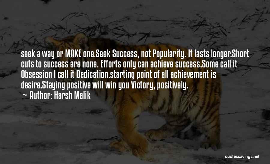 Short Motivational Quotes By Harsh Malik