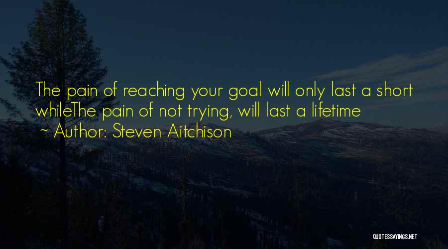 Short Motivational Quotes By Steven Aitchison