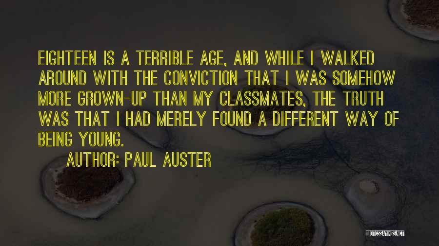 Short Mountain Bike Quotes By Paul Auster