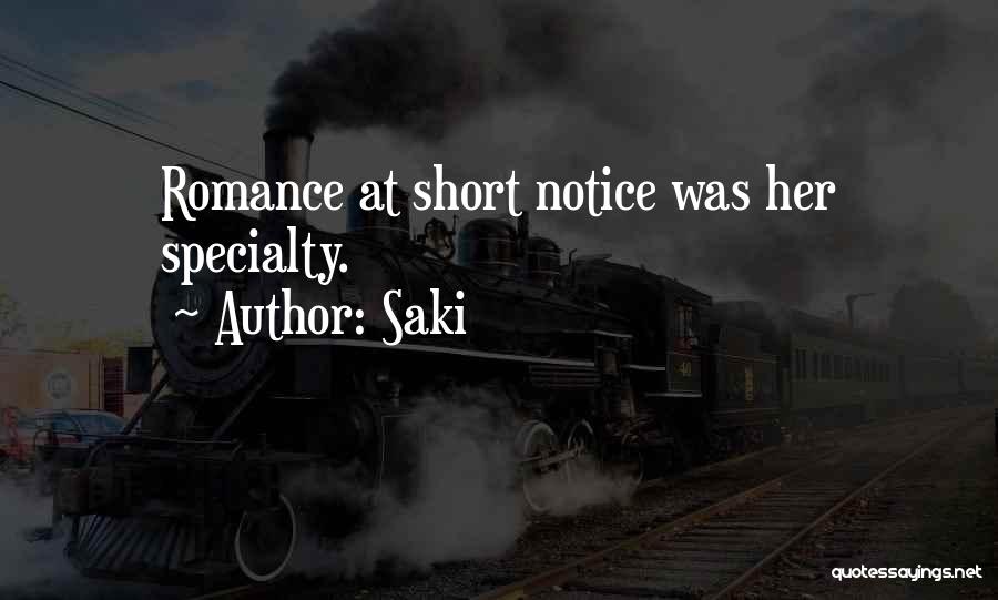 Short Notice Quotes By Saki