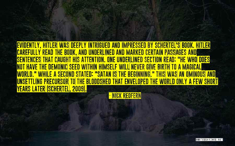 Short Ominous Quotes By Nick Redfern