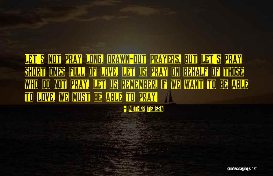Short Prayer Quotes By Mother Teresa Short Prayer Quotes By Mother Teresa