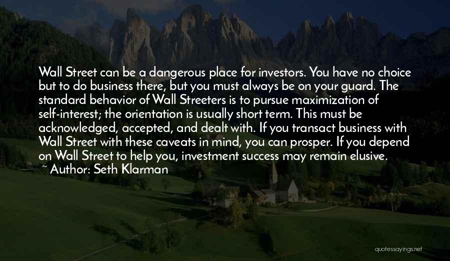 Short Prosper Quotes By Seth Klarman