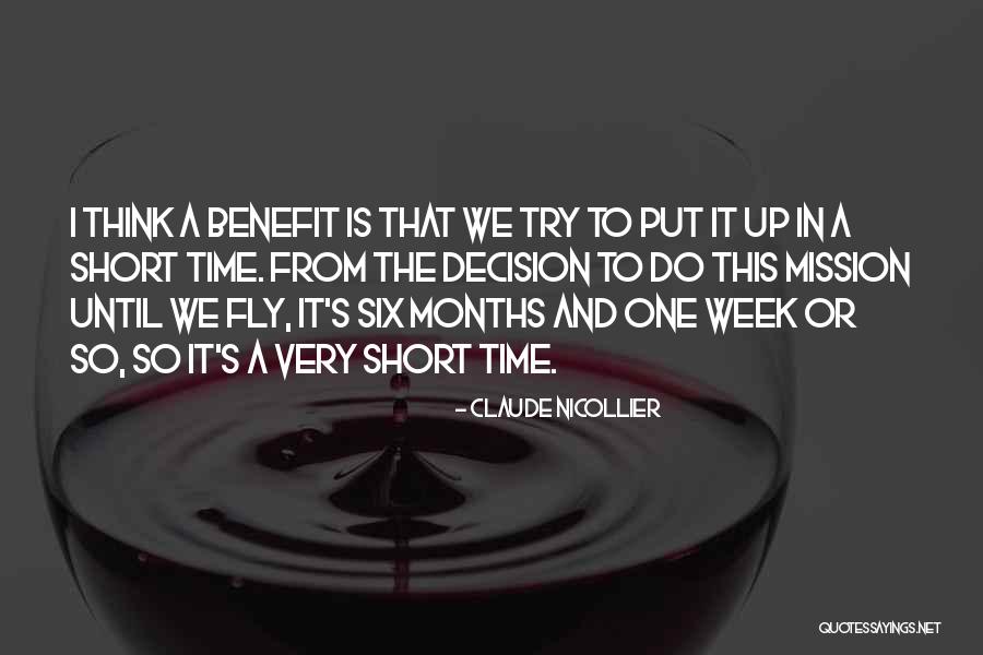 Short Quotes By Claude Nicollier