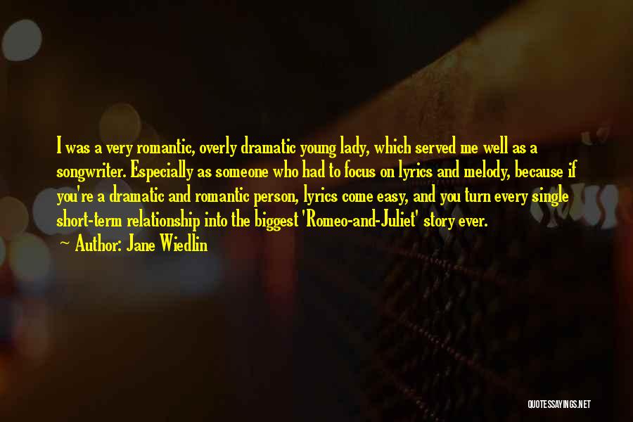 Short Romantic Quotes By Jane Wiedlin