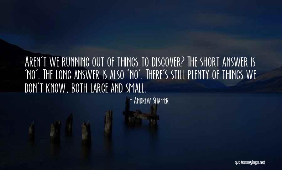 Short Running Quotes By Andrew Shaffer Short Running Quotes By Andrew Shaffer