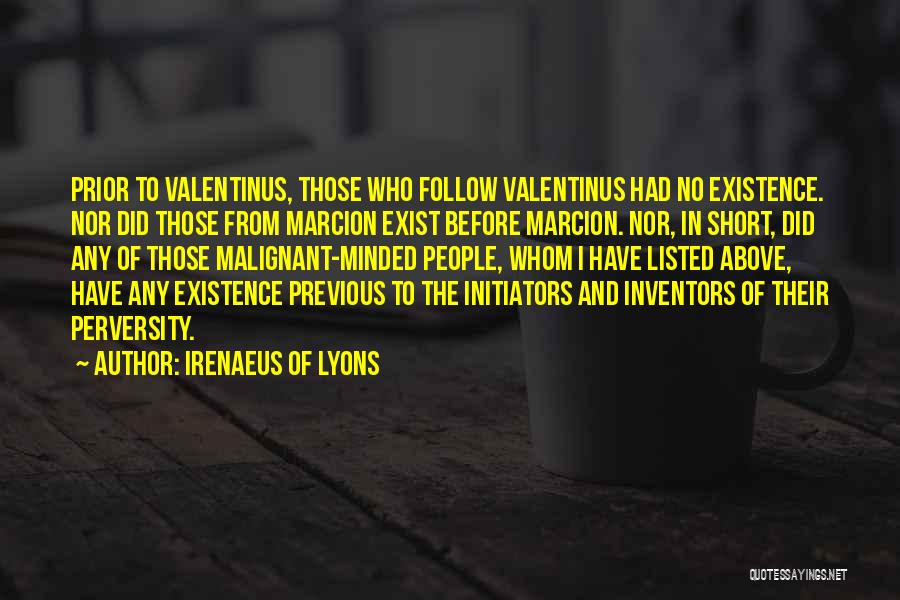 Short Sarcastic Quotes By Irenaeus Of Lyons