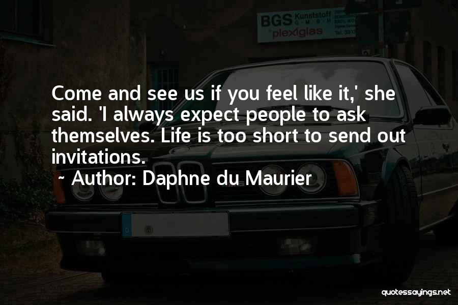 Short Send Off Quotes By Daphne Du Maurier