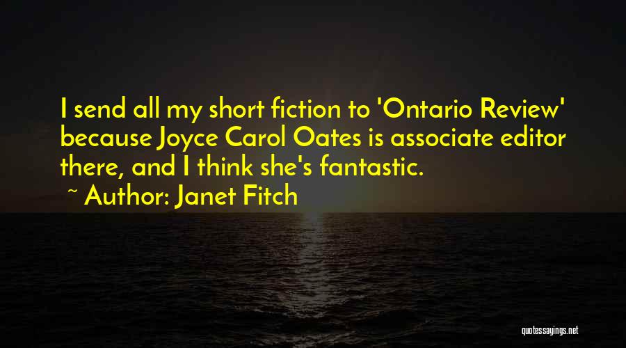 Short Send Off Quotes By Janet Fitch