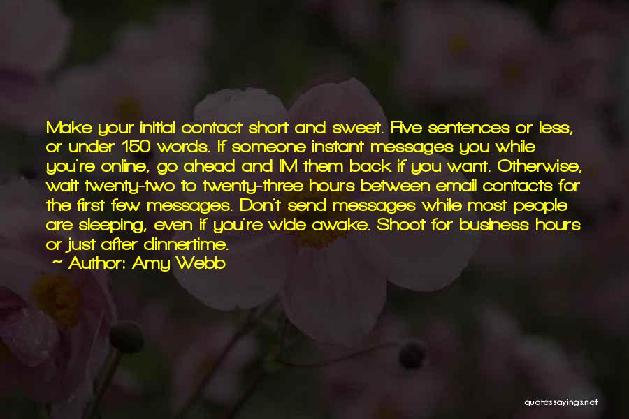 Short Sleeping Quotes By Amy Webb